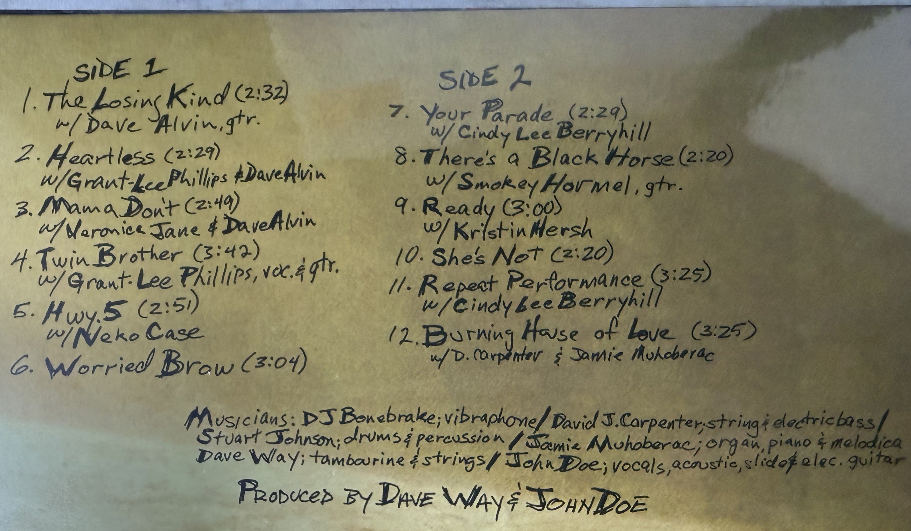 John Doe Forever Hasn't Happened Yet 20th Ann Teal Vinyl SEALED/NM Ltd Edtn 500