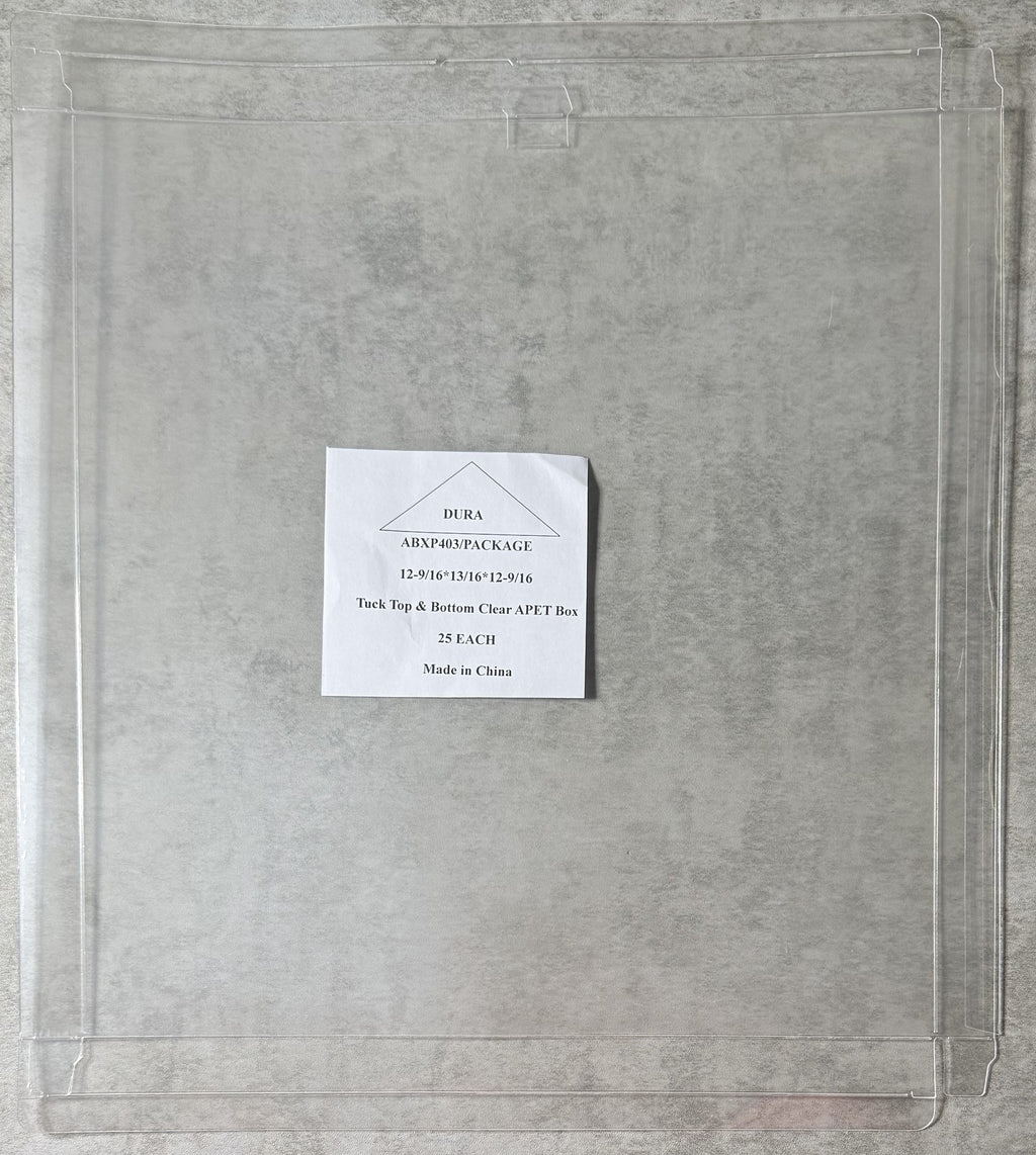 Vinyl Album BOX SET Plastic Protective Cases 12 9/16" x 12 9/16" x 13/16" 12 mil