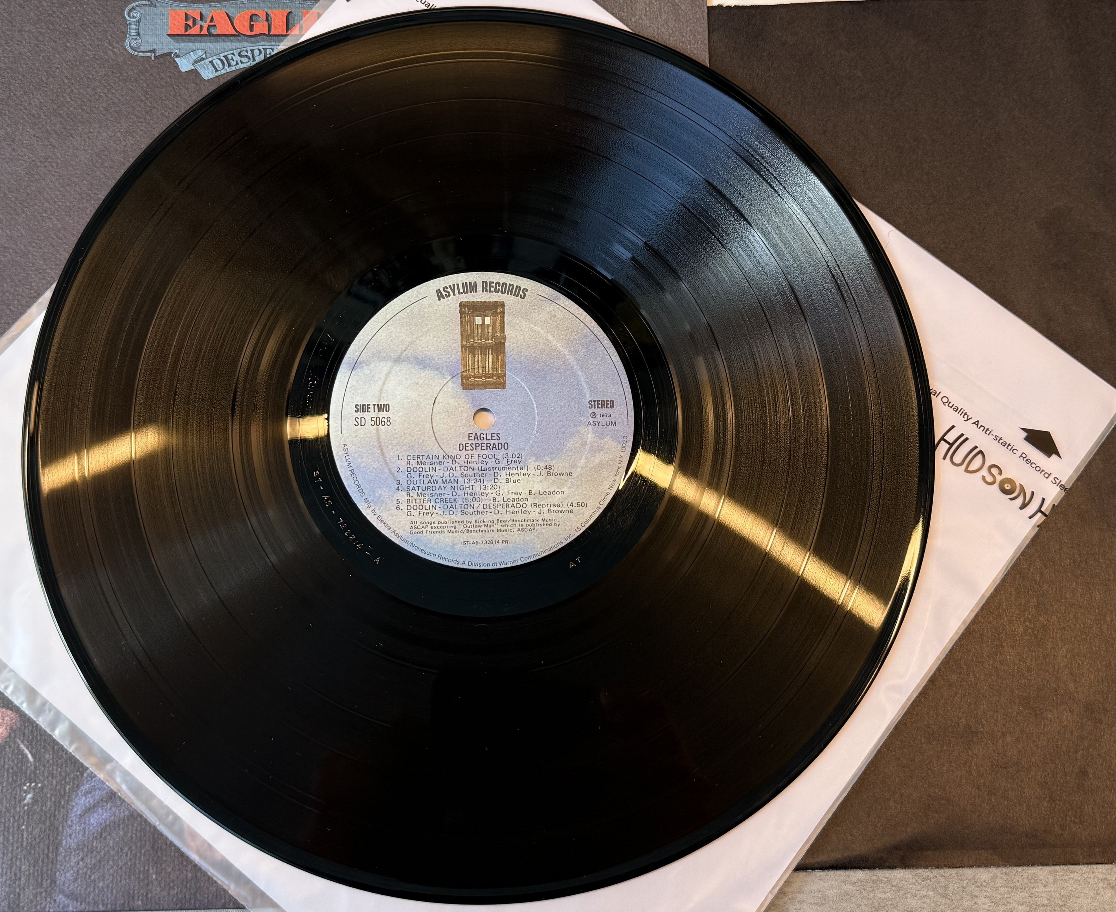 Eagles - Desperado 1973 US 1st Press SD 5068 Strong VG+/VG+ Textured Sleeve