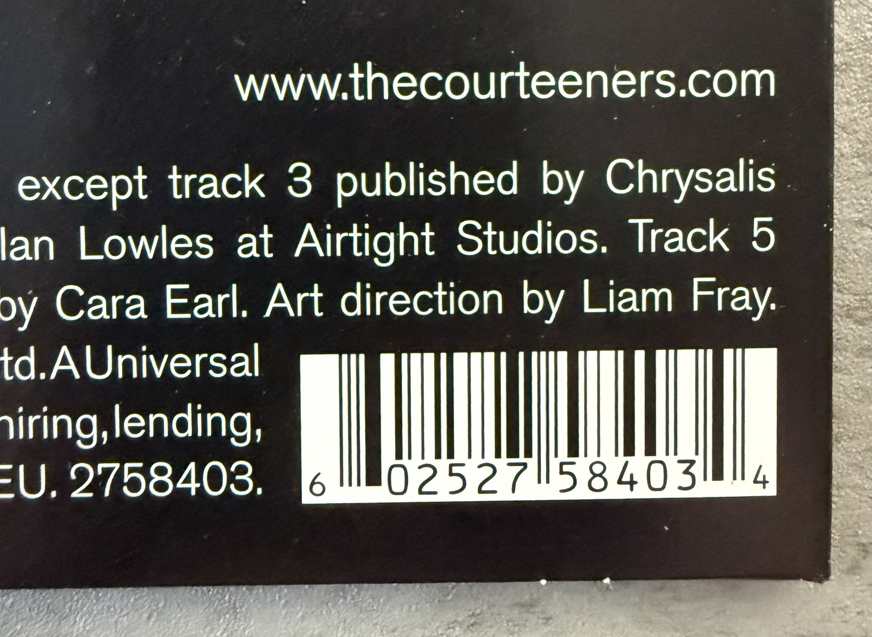 AUTOGRAPHED The Courteeners - Electric Lick - NM/NM 2010 UK Import Ltd Edtn #191