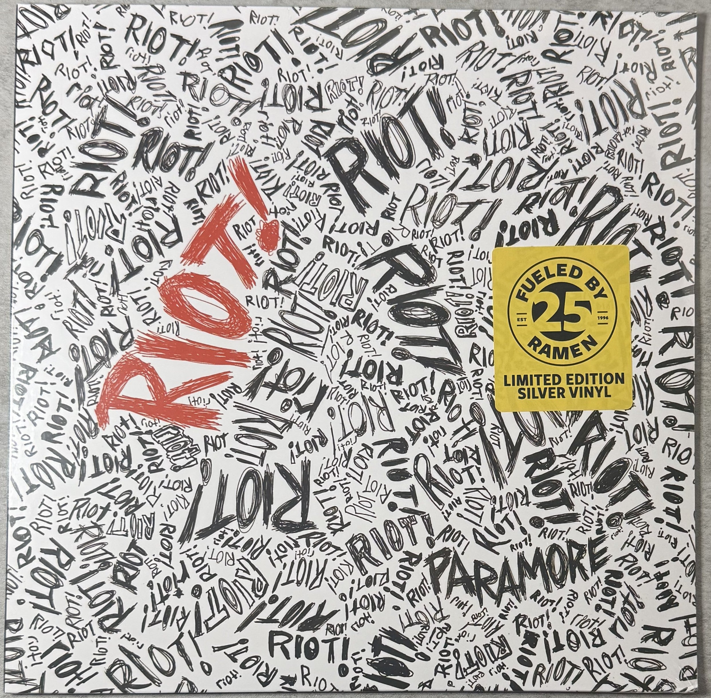 Paramore - RIOT! - SEALED/NM FBR 25th Anniversary Ltd Edtn Silver Vinyl