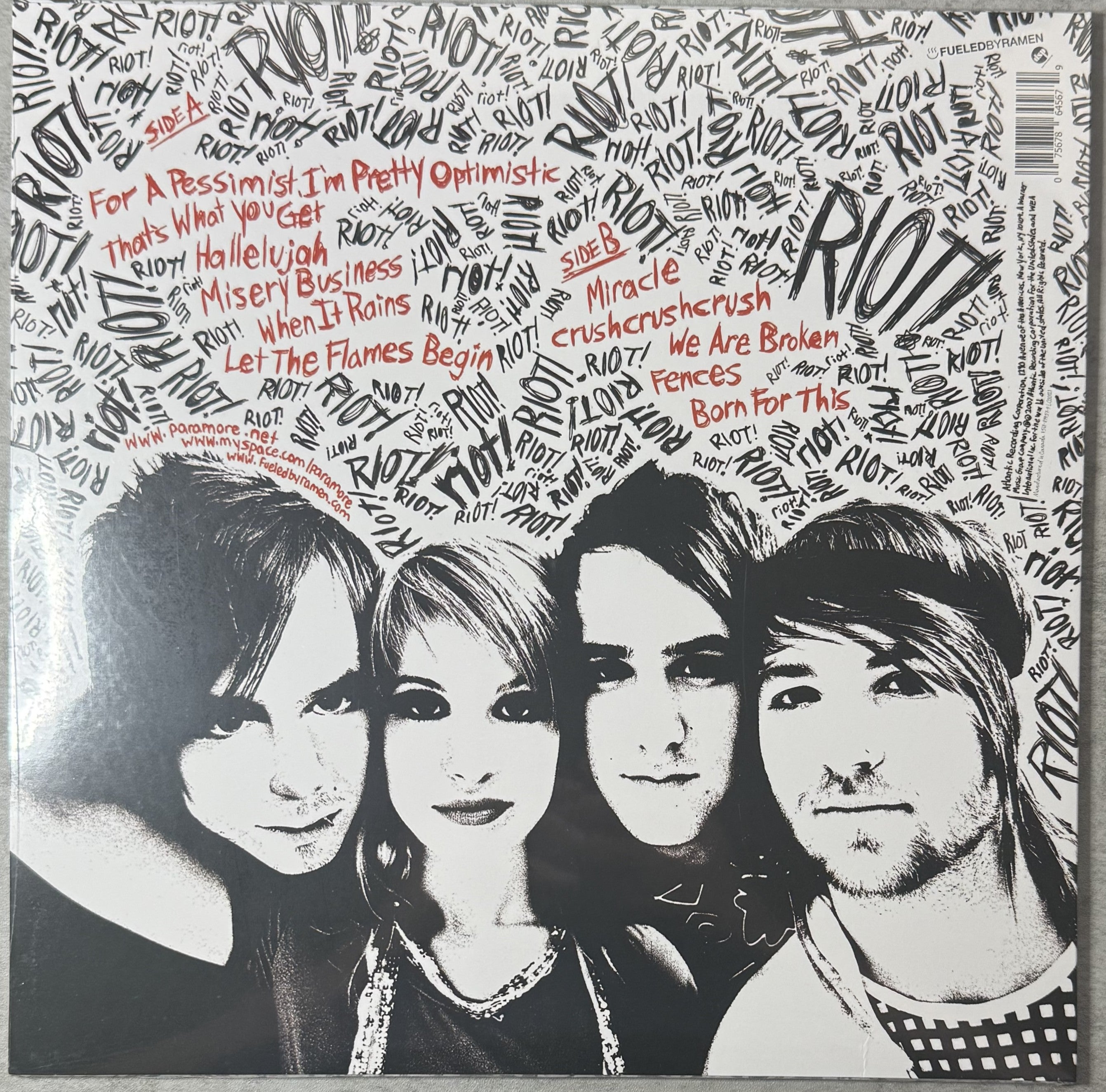 Paramore - RIOT! - SEALED/NM FBR 25th Anniversary Ltd Edtn Silver Vinyl