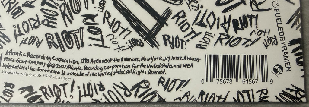 Paramore - RIOT! - SEALED/NM FBR 25th Anniversary Ltd Edtn Silver Vinyl