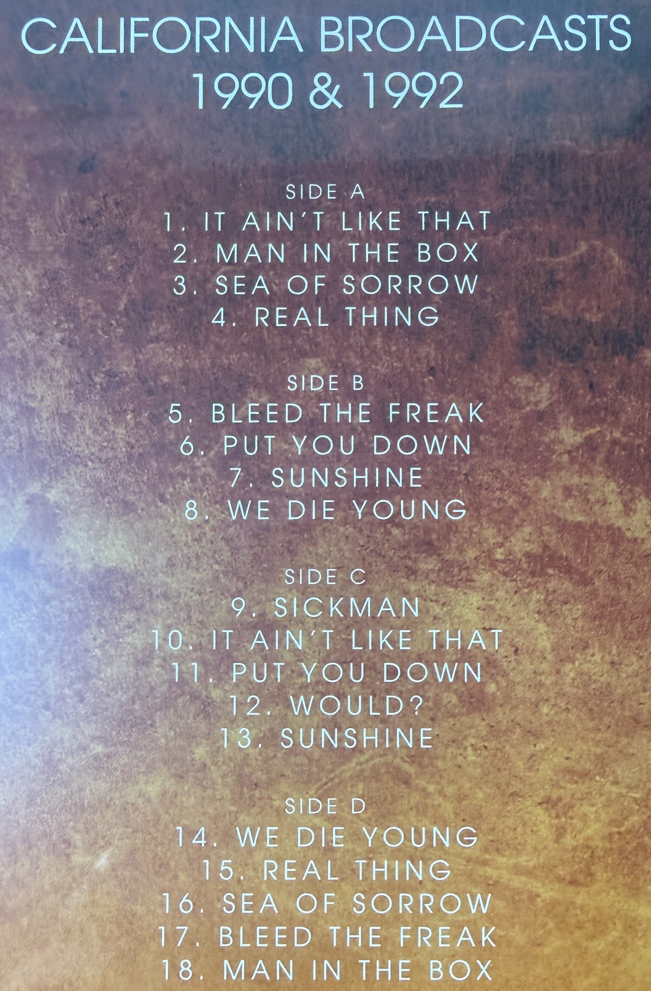 Alice in Chains - Freakshow 2022 SEALED/NM EU Import Red - Live in 1990 & 1992!