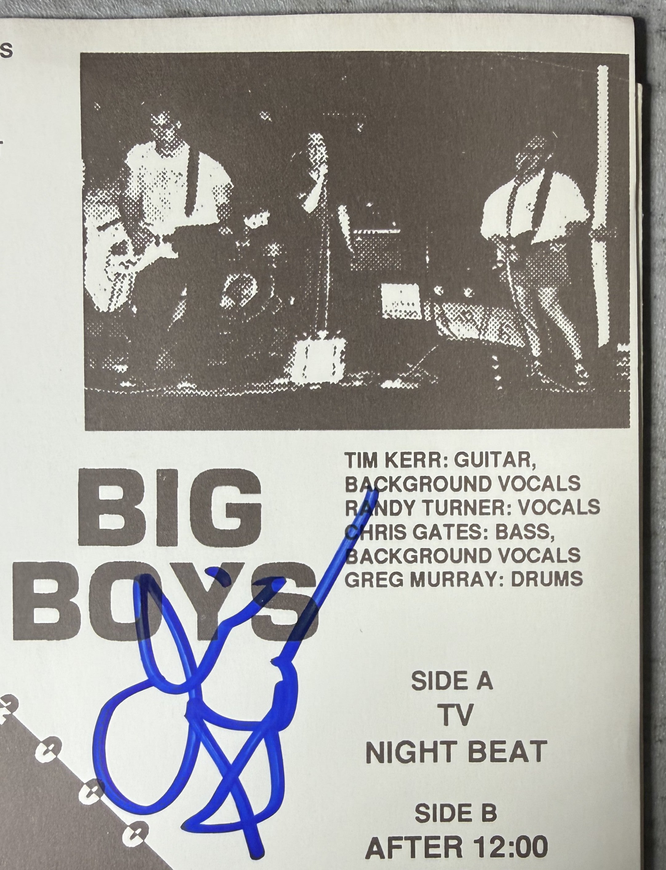 AUTOGRAPHED Big Boys And The Dicks Recorded Live At Raul's Club - 1992 NM/EX