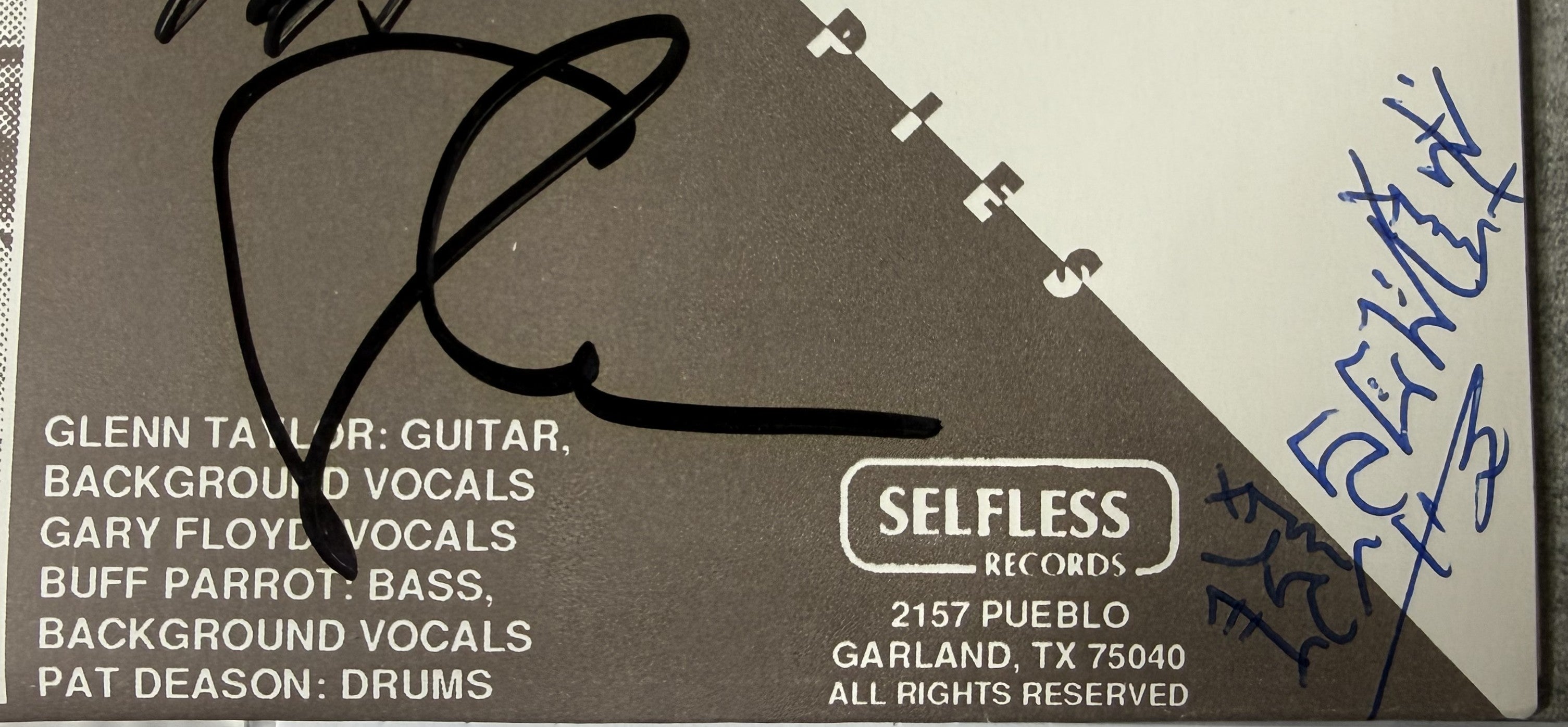 AUTOGRAPHED Big Boys And The Dicks Recorded Live At Raul's Club - 1992 NM/EX