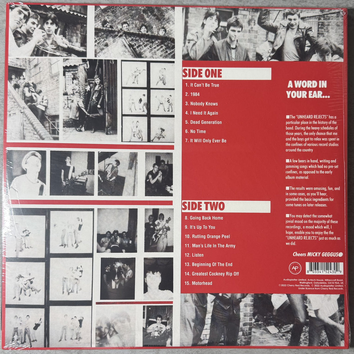 Sealed New Punk LPs - UK Subs Dead Kennedys Iggy The Clash Vice Squad & others