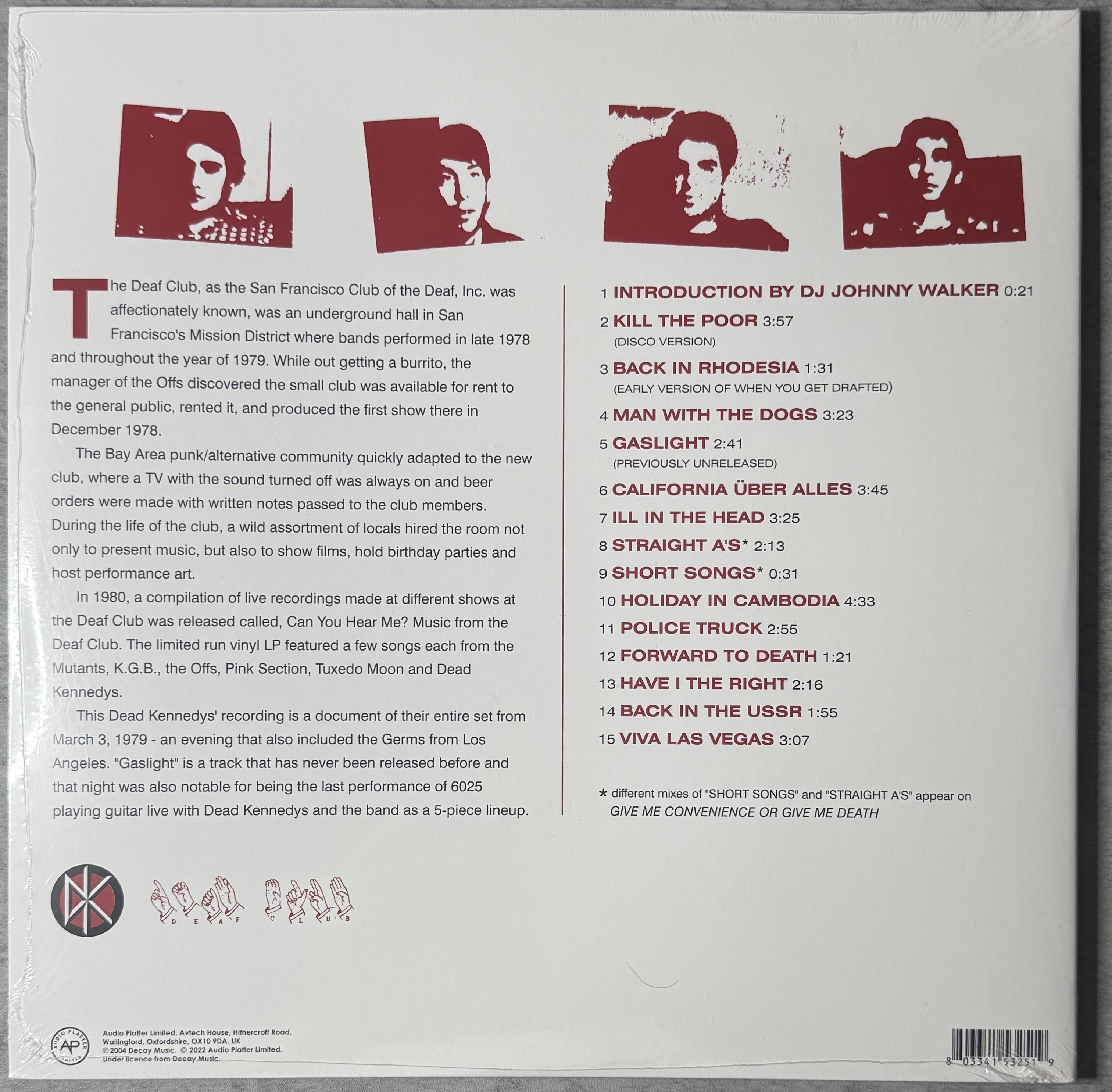 SEALED/NM Punk LPs - UK Subs Dead Kennedys Iggy The Clash Vice Squad & others