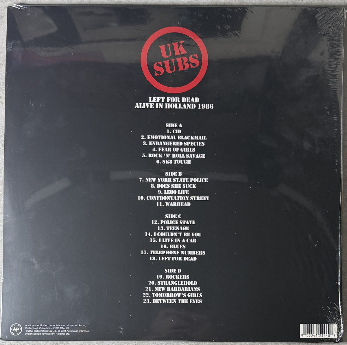Sealed New Punk LPs - UK Subs Dead Kennedys Iggy The Clash Vice Squad & others