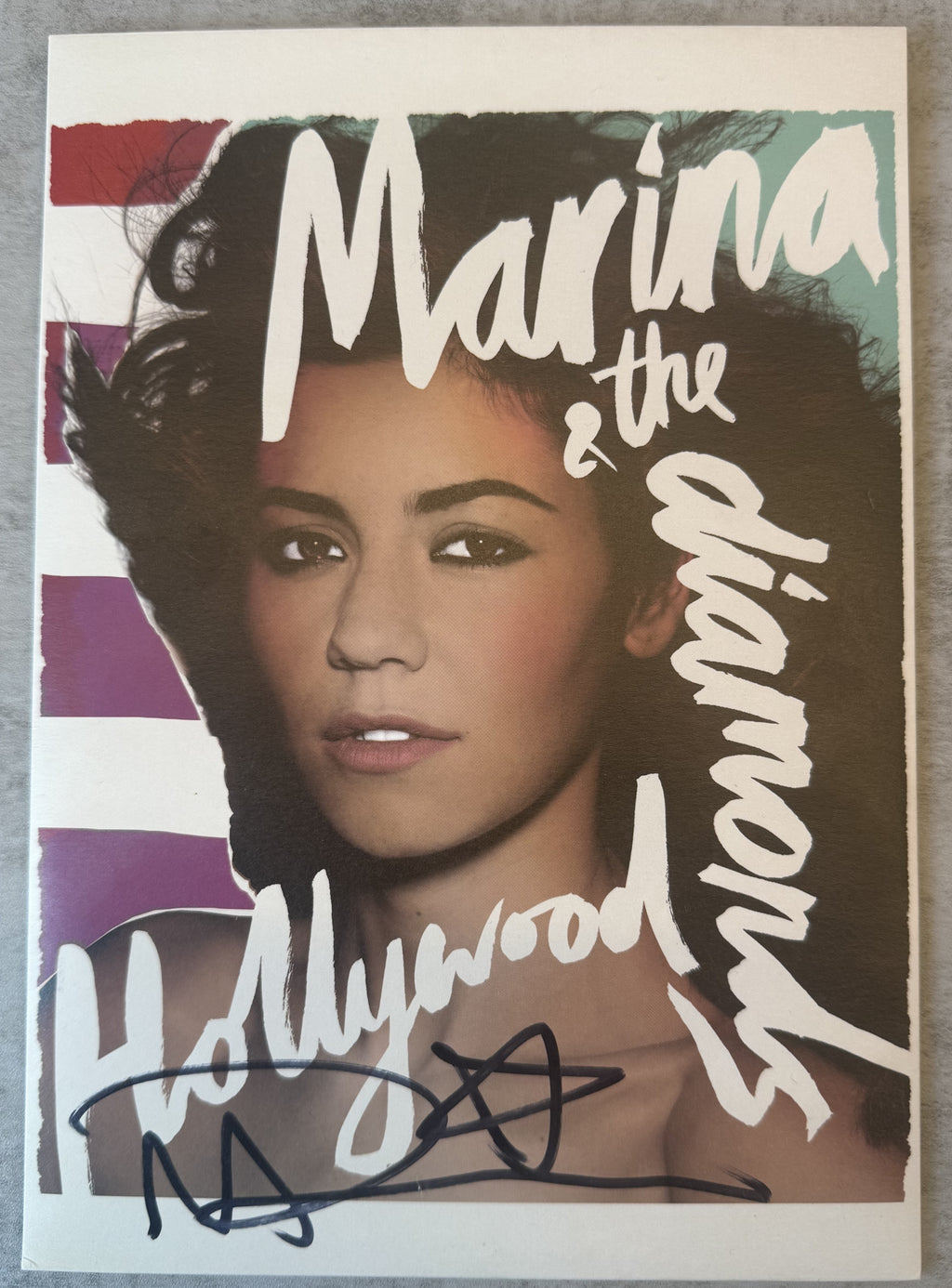 AUTOGRAPHED Marina & The Diamonds - Hollywood - NM/NM UK Import Ltd Edtn (300)