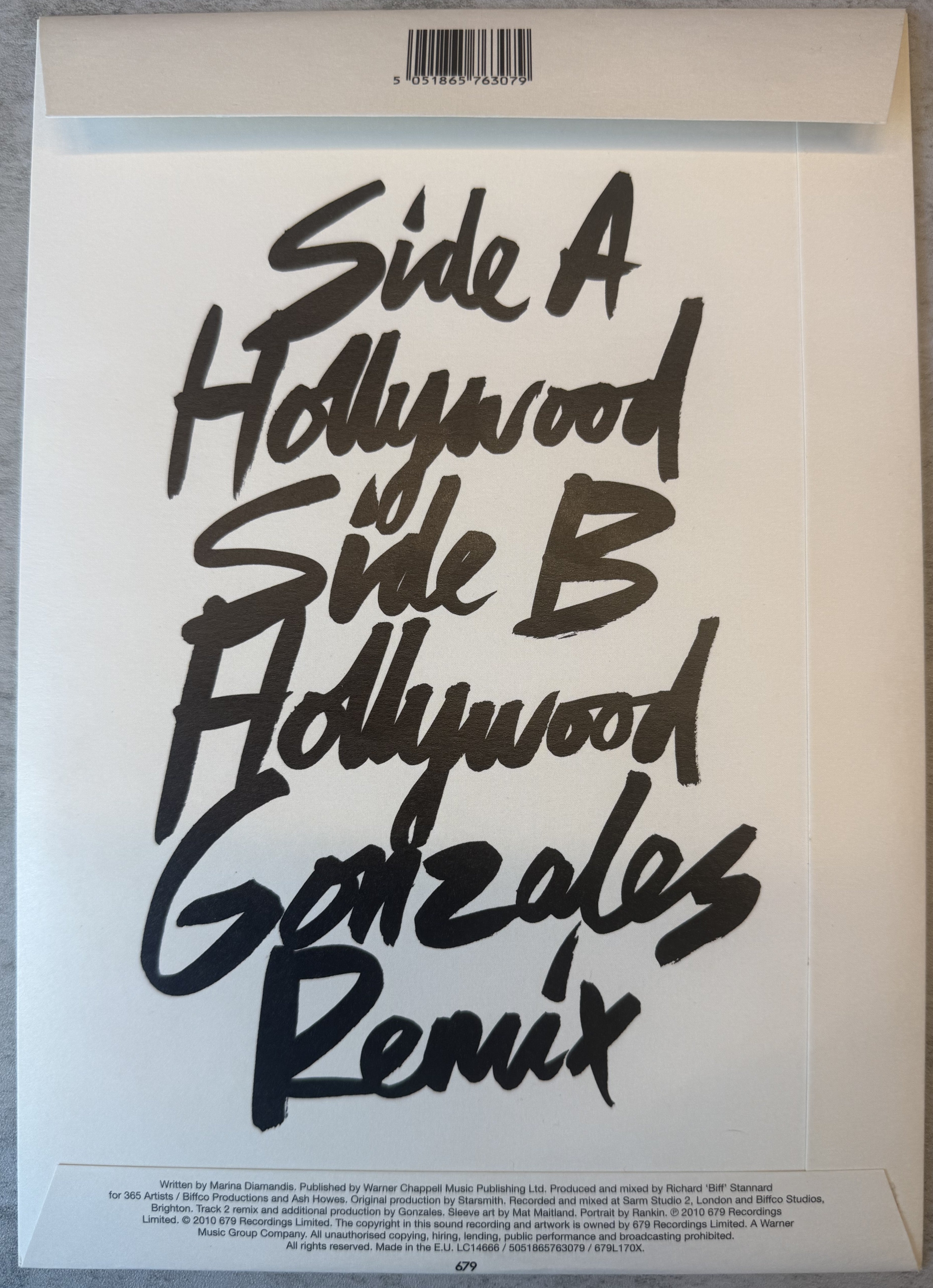 AUTOGRAPHED Marina & The Diamonds - Hollywood - NM/NM UK Import Ltd Edtn (300)