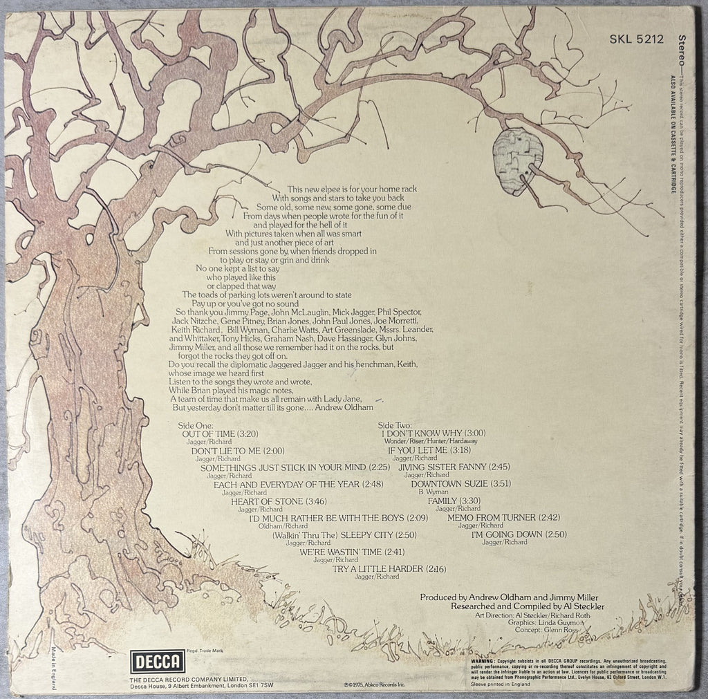 The Rolling Stones - Metamorphosis - 1975 UK 1st Press G+/VG (see description)