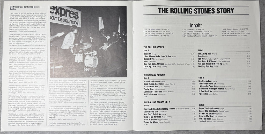 The Rolling Stones Story Box Set - 1980 Germany 1st Press
