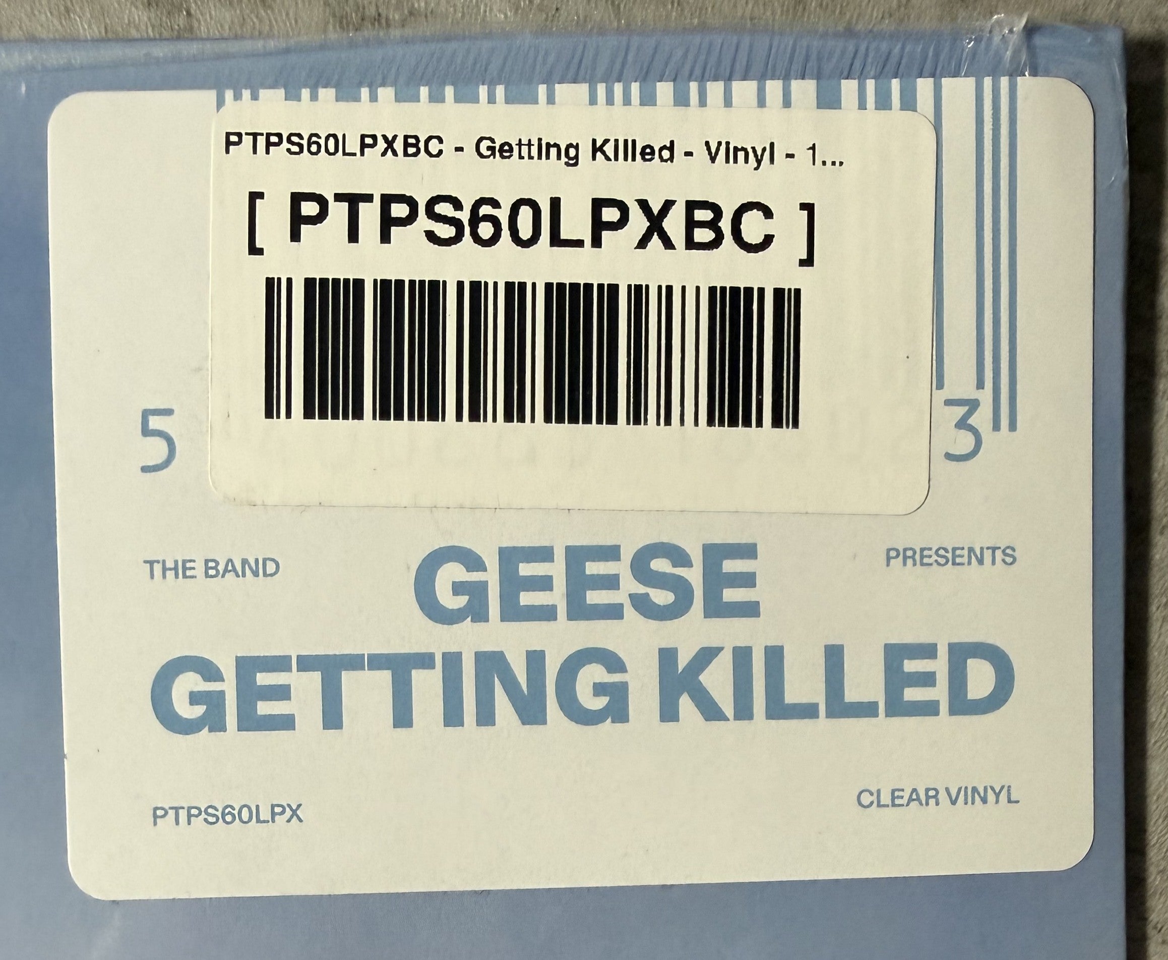 Geese - Getting Killed - SEALED/NM 2025 Clear Vinyl Canada Import