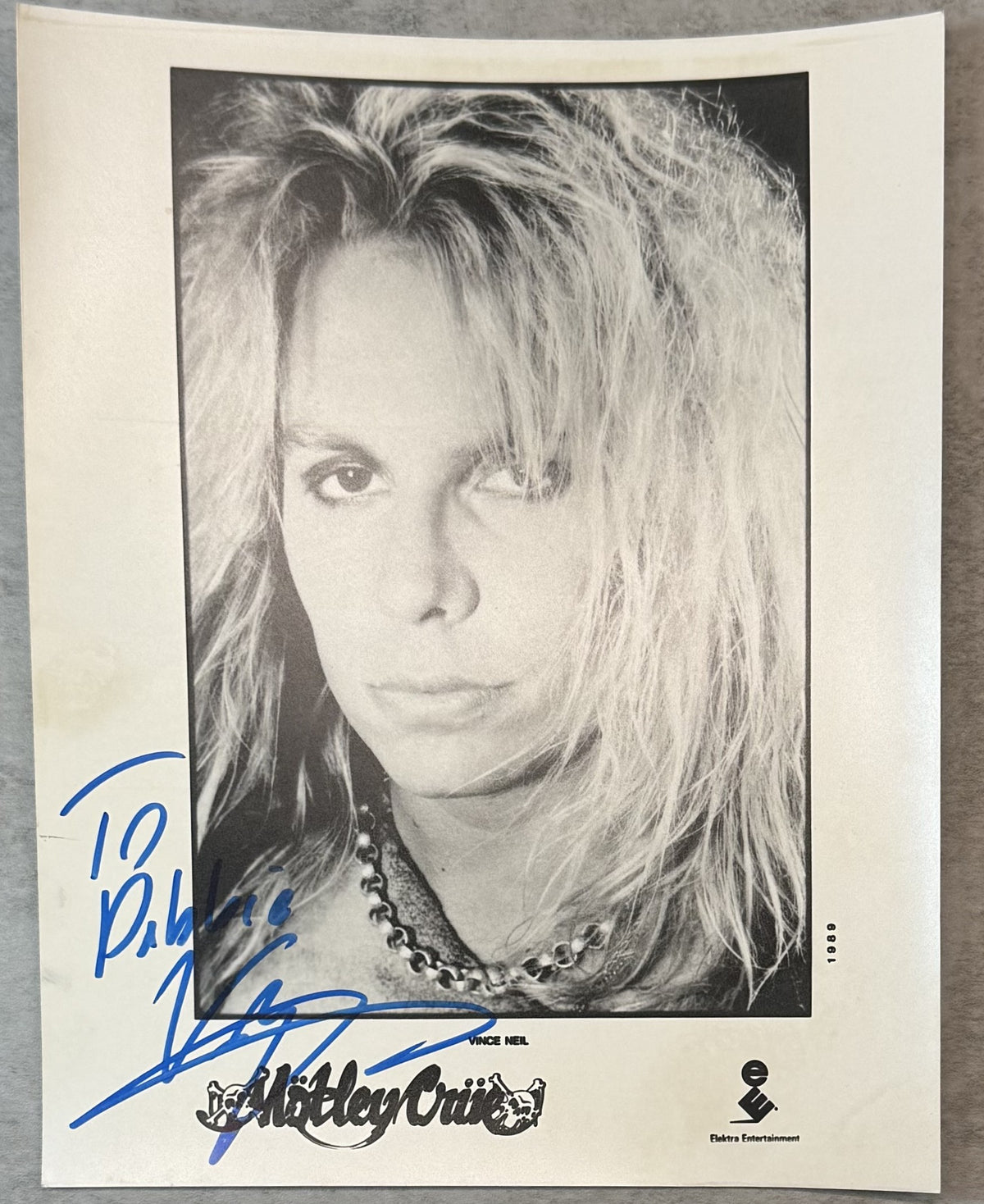 Vince Neil (Motley Crue) - AUTOGRAPHED 8x10 Picture!