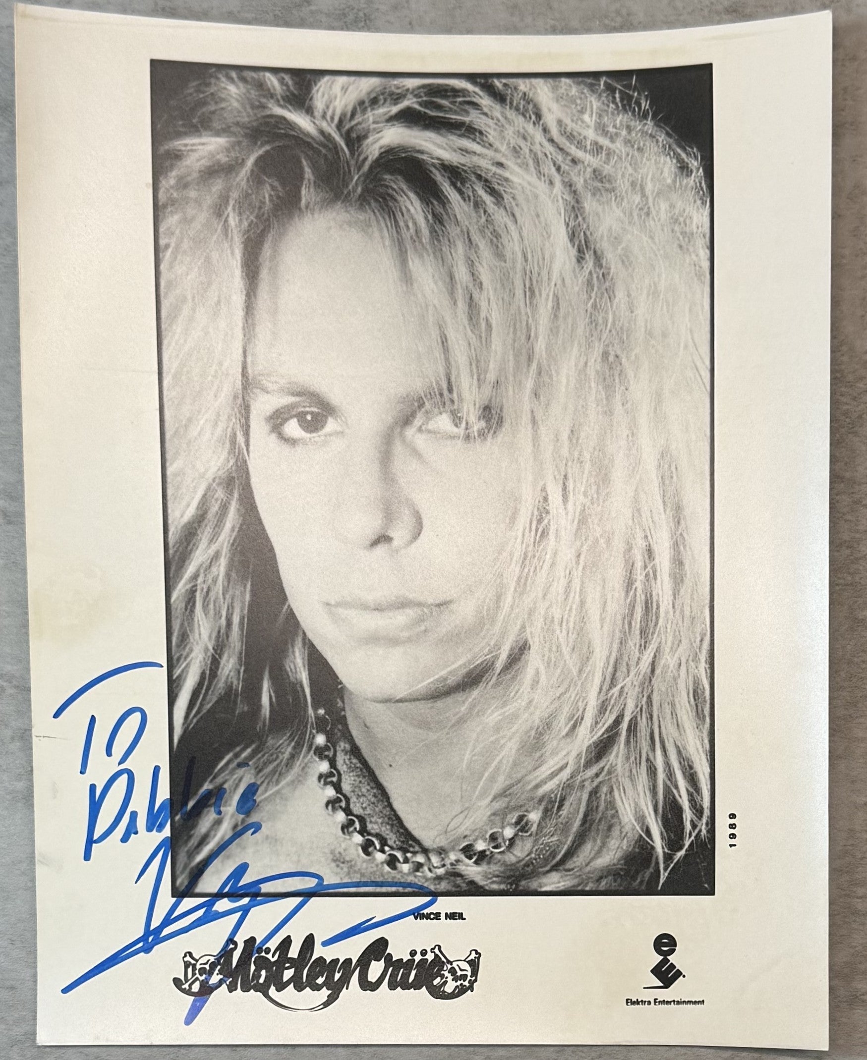 Vince Neil (Motley Crue) - AUTOGRAPHED 8x10 Picture!