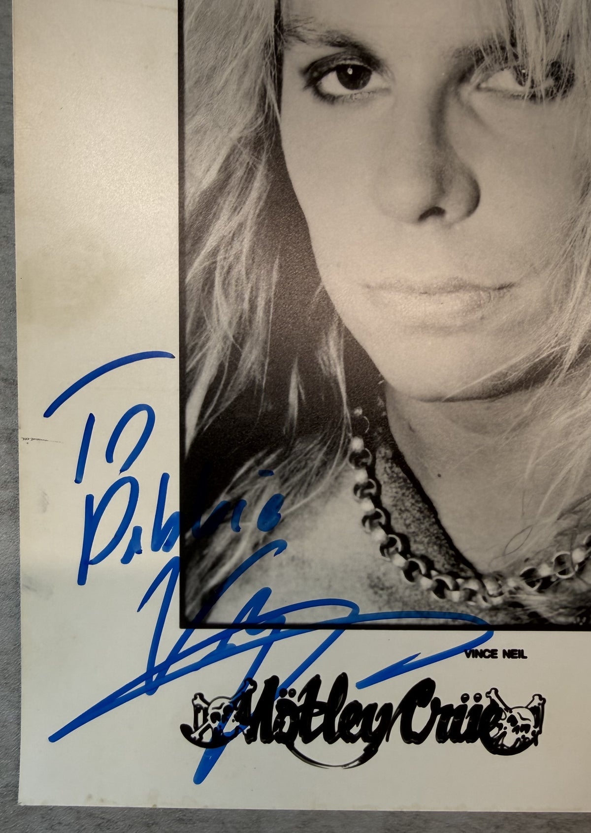 Vince Neil (Motley Crue) - AUTOGRAPHED 8x10 Picture!