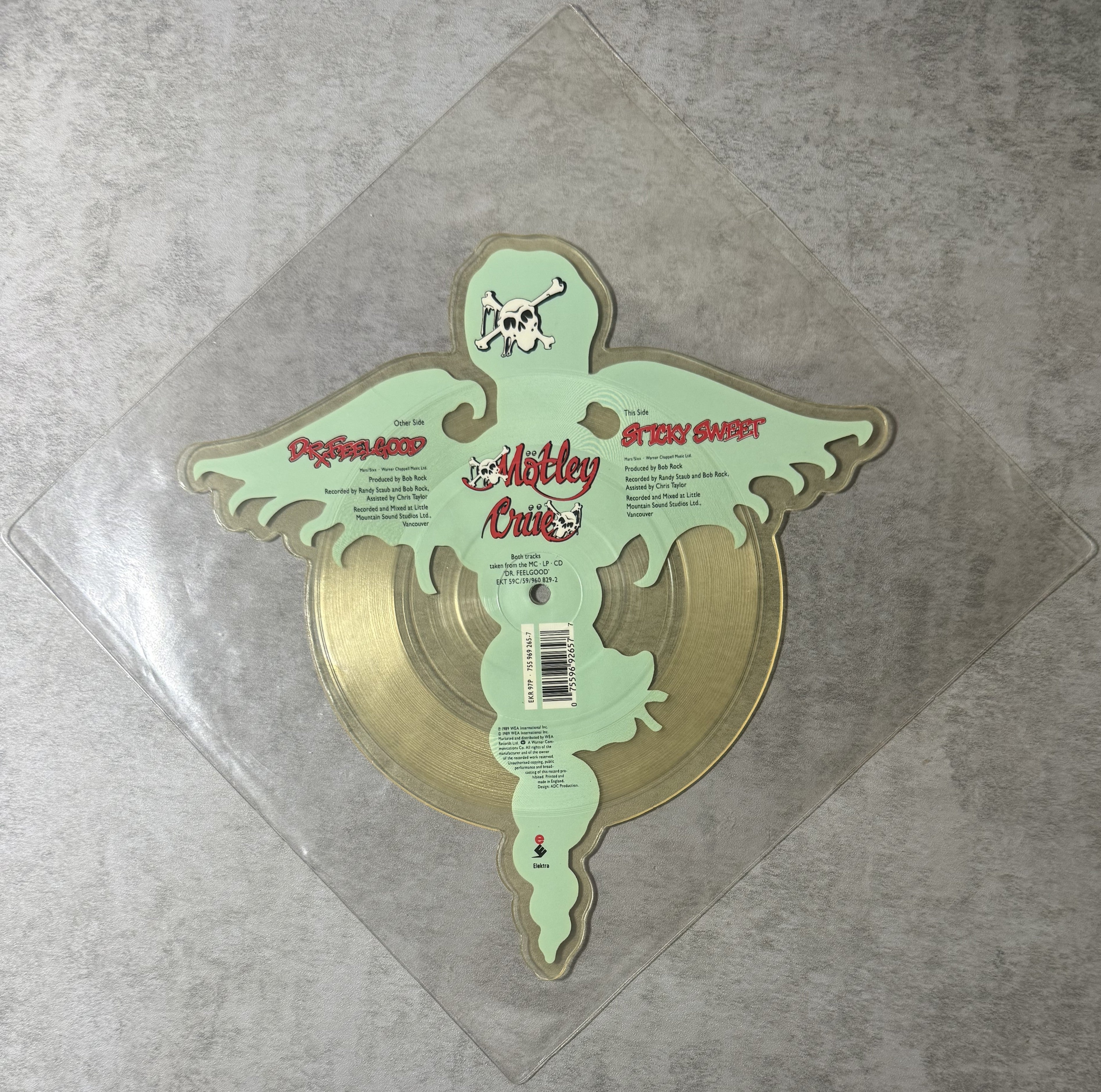 Motley Crue - Dr. Feelgood 1989 UK Import - Collector Shaped Picture Disc VG+
