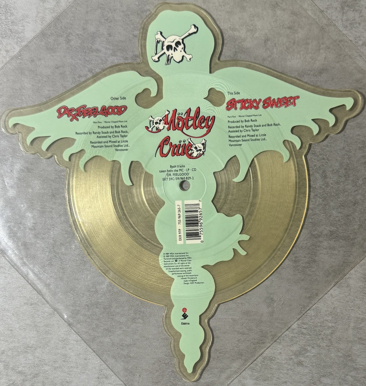 Motley Crue - Dr. Feelgood 1989 UK Import - Collector Shaped Picture Disc VG+