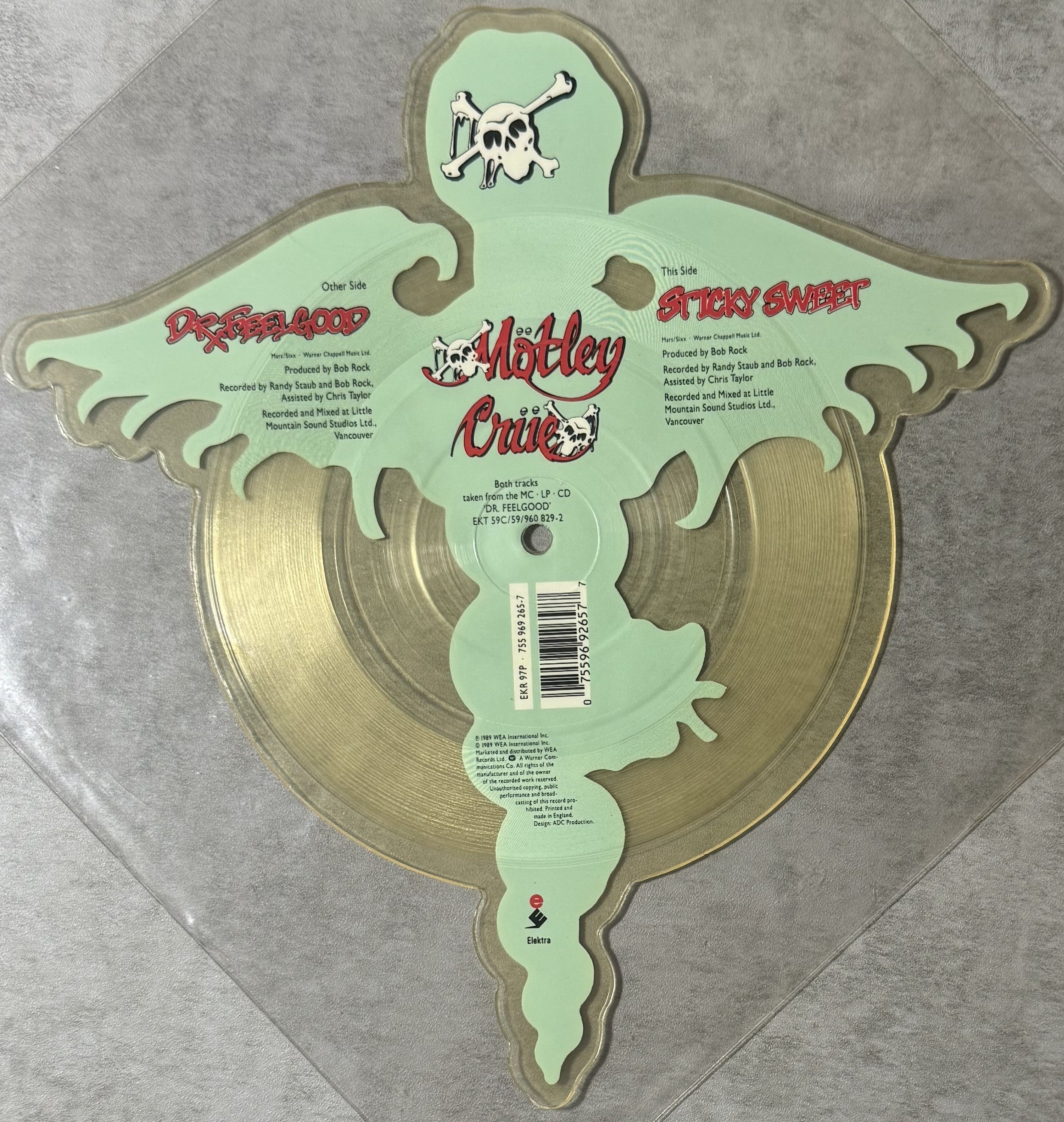Motley Crue - Dr. Feelgood 1989 UK Import - Collector Shaped Picture Disc VG+