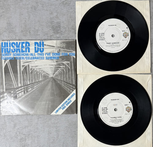 Husker Du - Sorry Somehow UK PROMO Double Single 1986 VG+/VG+