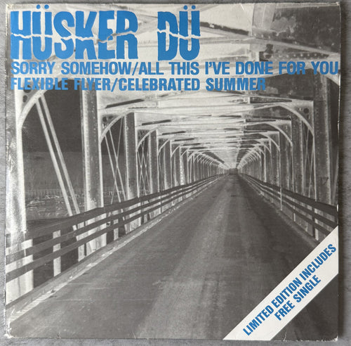 Husker Du - Sorry Somehow UK PROMO Double Single 1986 VG+/VG+