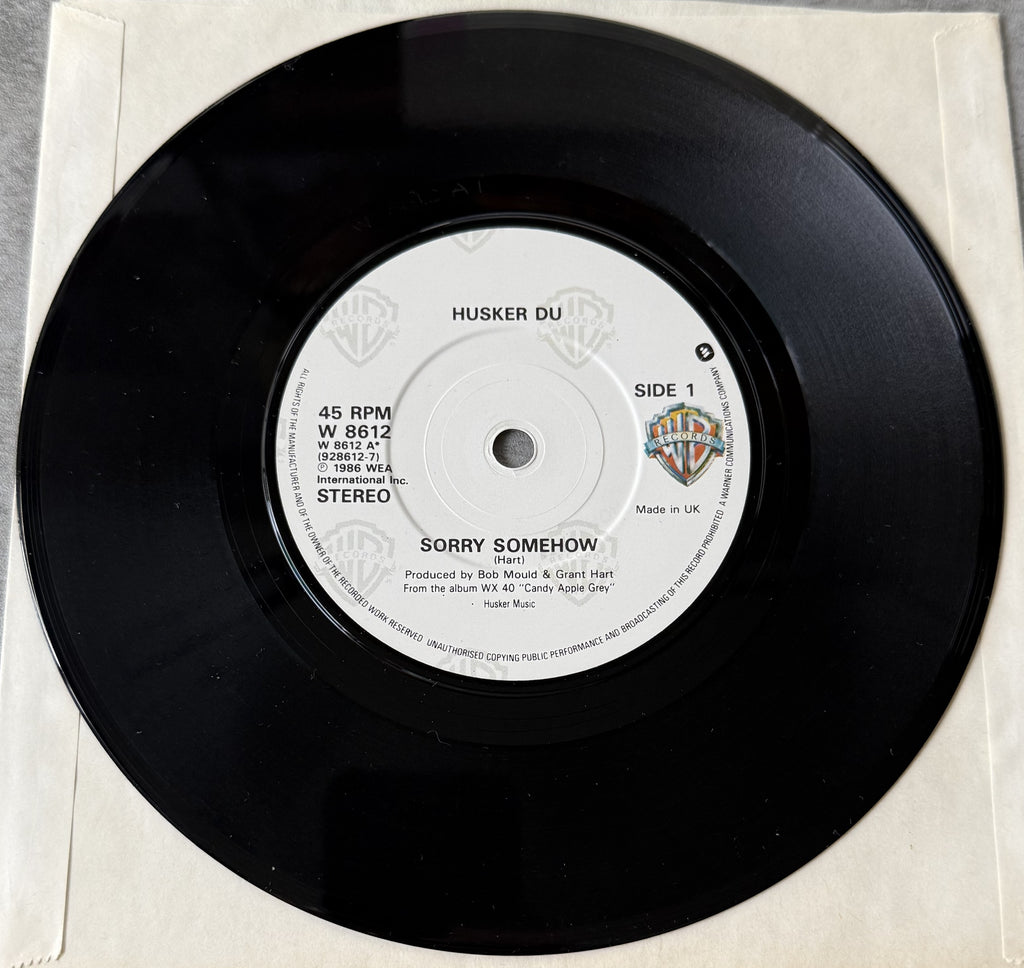 Husker Du - Sorry Somehow UK PROMO Double Single 1986 VG+/VG+