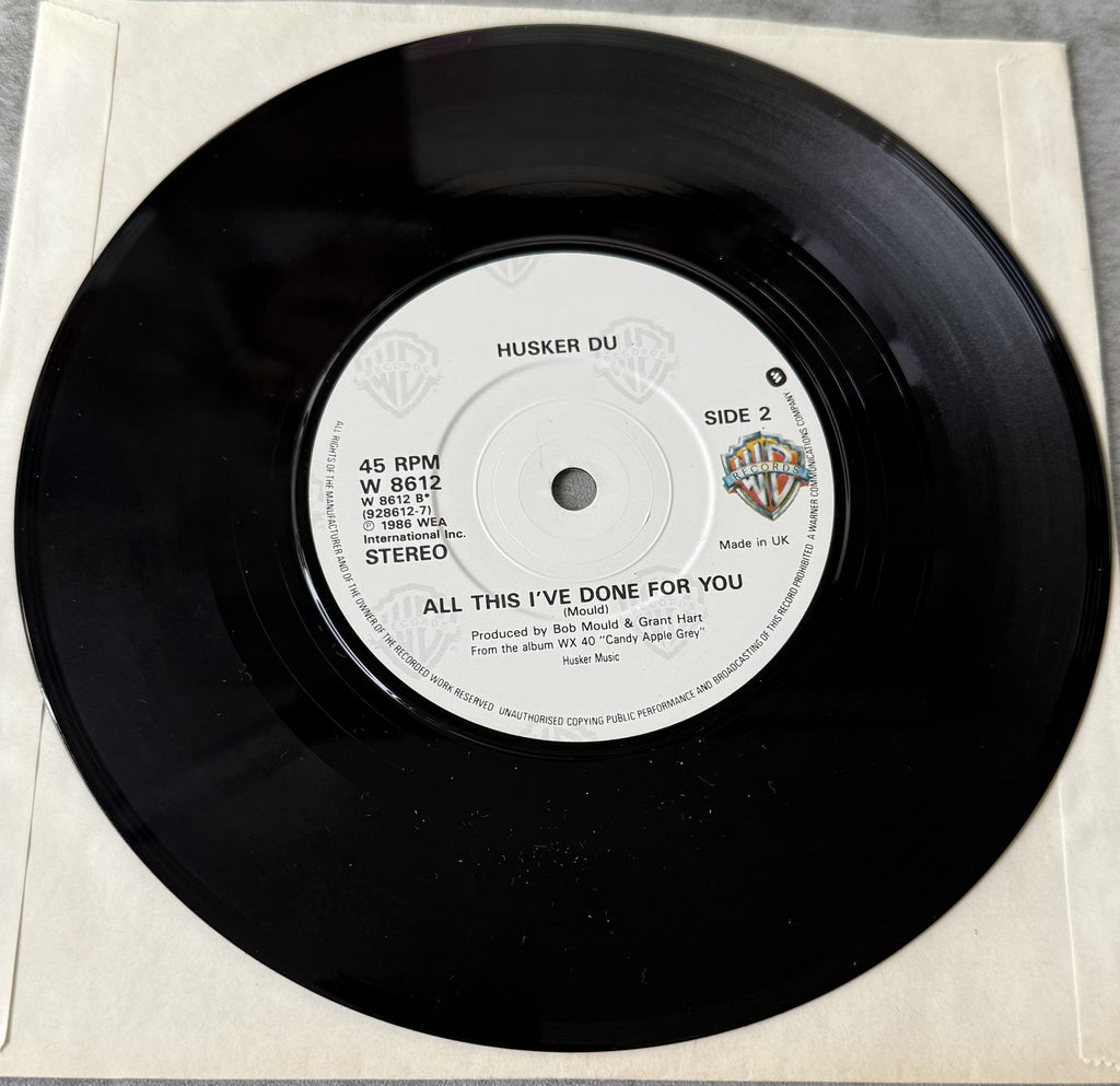 Husker Du - Sorry Somehow UK PROMO Double Single 1986 VG+/VG+