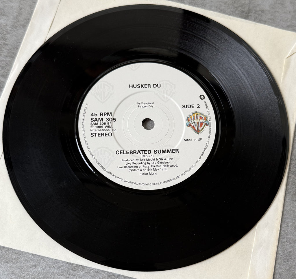 Husker Du - Sorry Somehow UK PROMO Double Single 1986 VG+/VG+