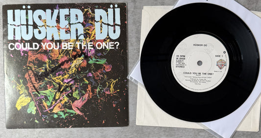 AUTOGRAPED Husker Du - Could You Be The One - 1987 UK Import 7" Single, VG+/VG+