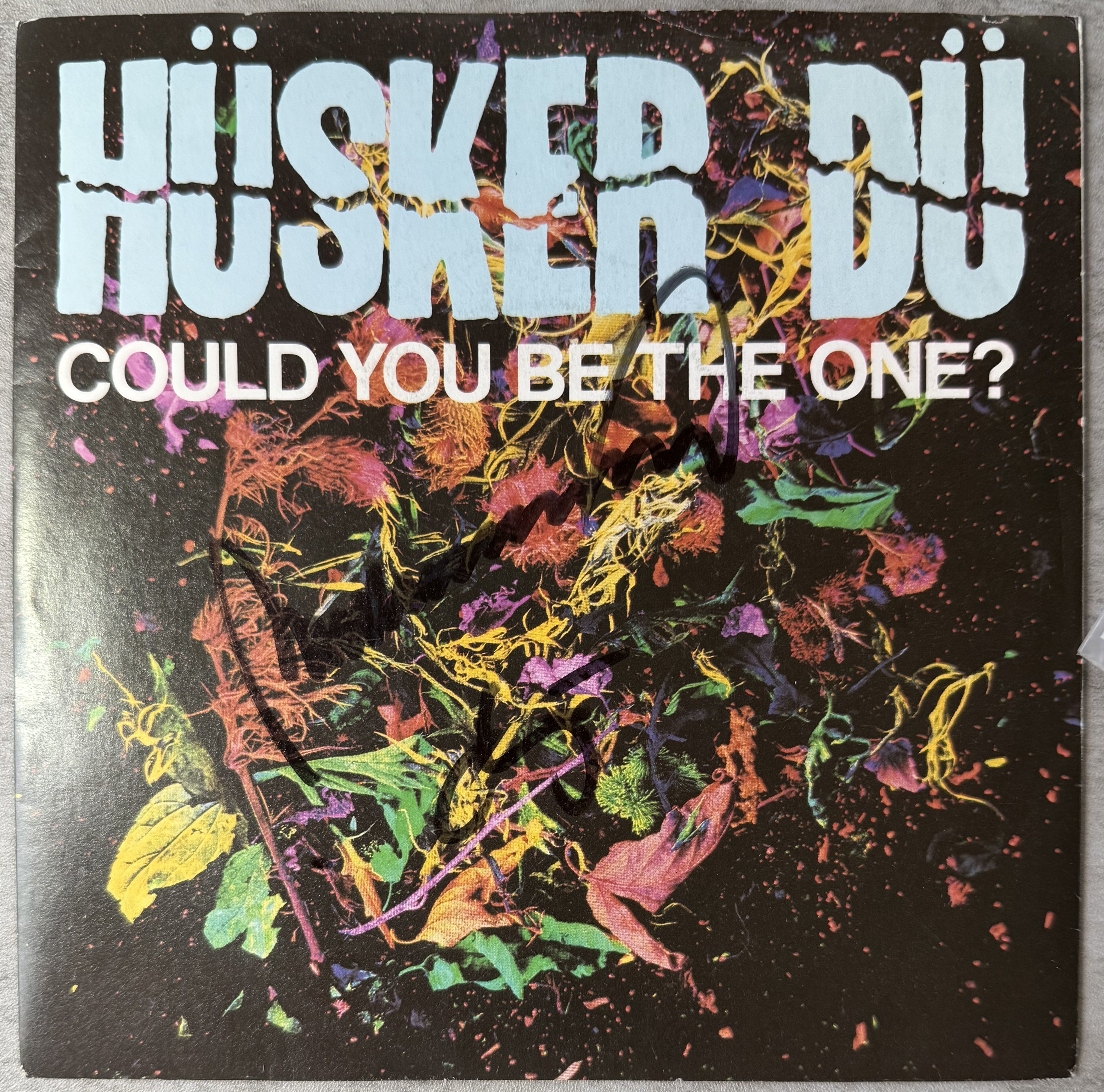 AUTOGRAPED Husker Du - Could You Be The One - 1987 UK Import 7" Single, VG+/VG+