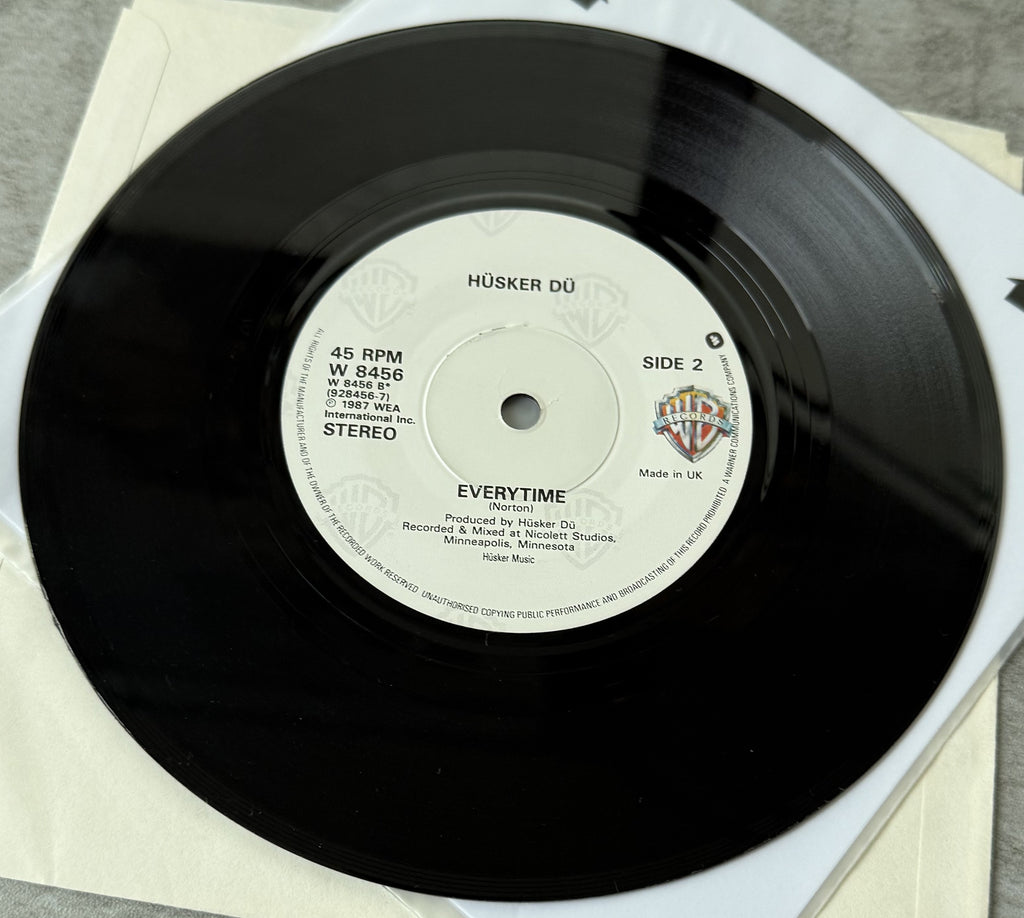 AUTOGRAPED Husker Du - Could You Be The One - 1987 UK Import 7" Single, VG+/VG+