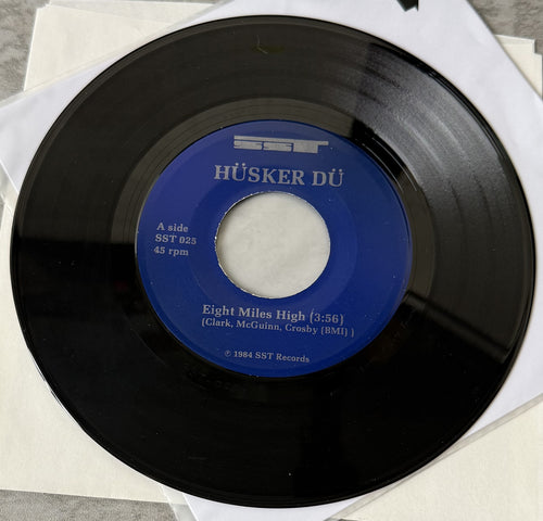 Husker Du 2-pack of 7" singles - Eight Miles High & Makes No Sense At All 1984/85 VG+ vinyl