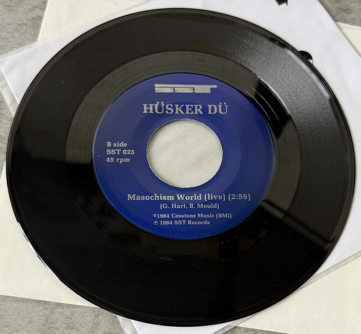 Husker Du 2-pack of 7" singles - Eight Miles High & Makes No Sense At All 1984/85 VG+ vinyl