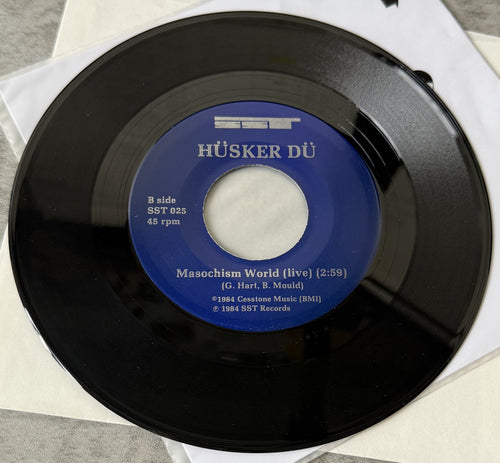 Husker Du 2-pack of 7" singles - Eight Miles High & Makes No Sense At All 1984/85 VG+ vinyl