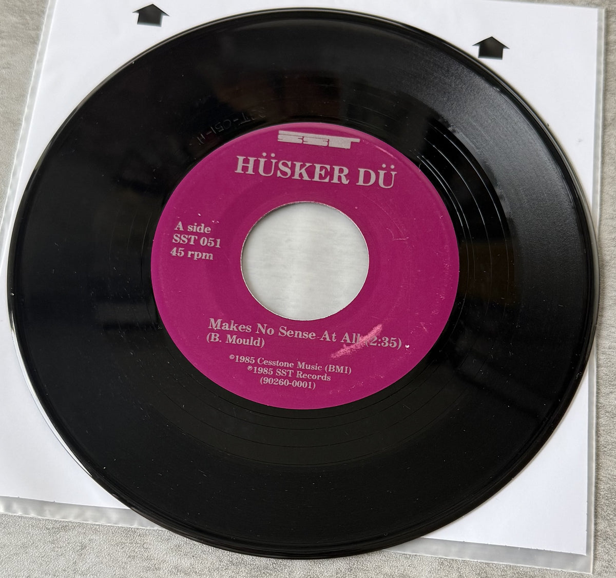 Husker Du 2-pack of 7" singles - Eight Miles High & Makes No Sense At All 1984/85 VG+ vinyl