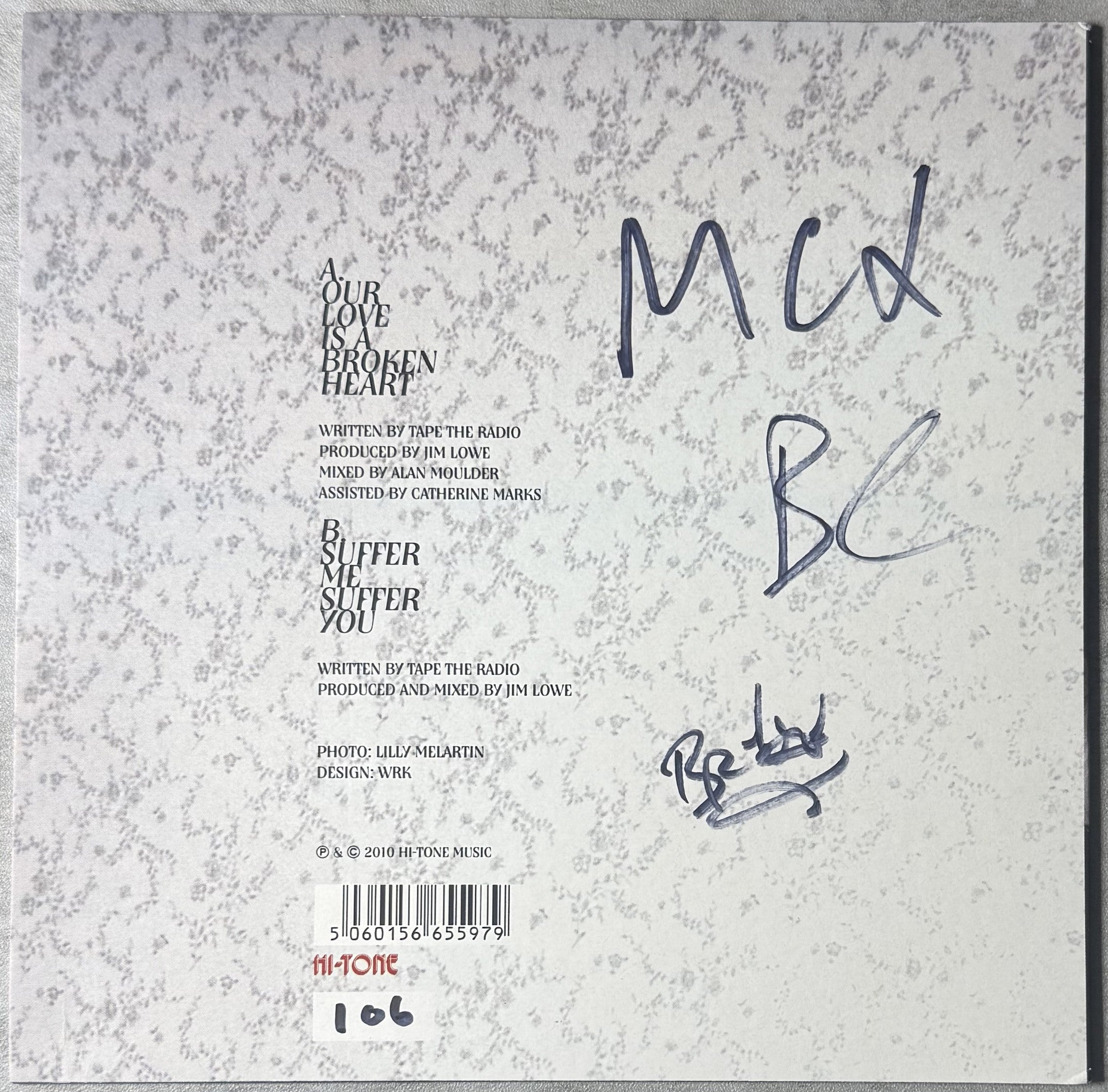 AUTOGRAPHED - Tape The Radio - Our Love Is... UK Import Ltd Edtn #106/500 NM/VG+