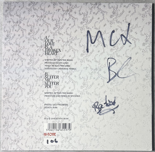 AUTOGRAPHED - Tape The Radio - Our Love Is... UK Import Ltd Edtn #106/500 NM/VG+