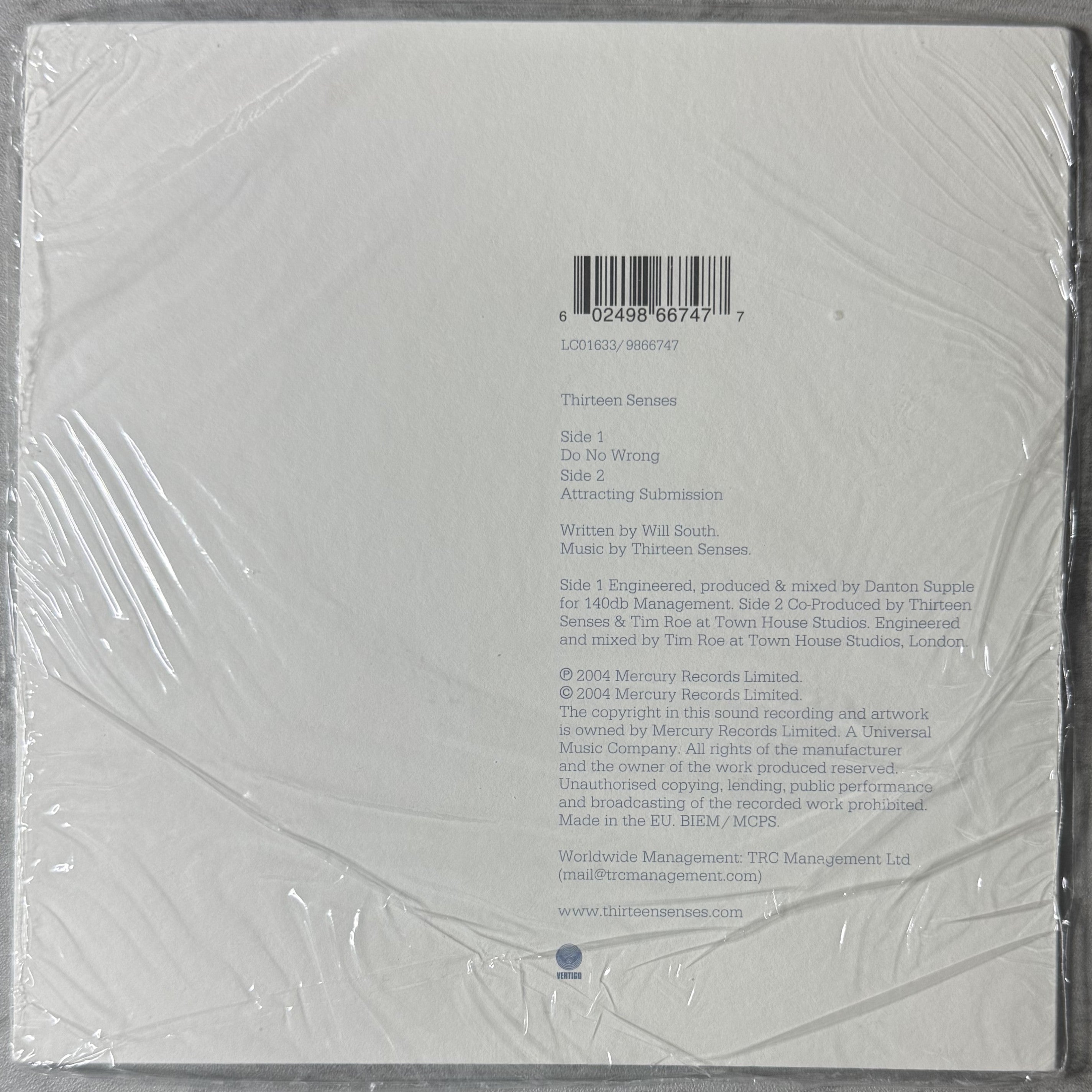 AUTOGRAPHED - Thirteen Senses - Do No Wrong - 2004 UK Import SEALED NM/VG+ Ltd Edtn #0311