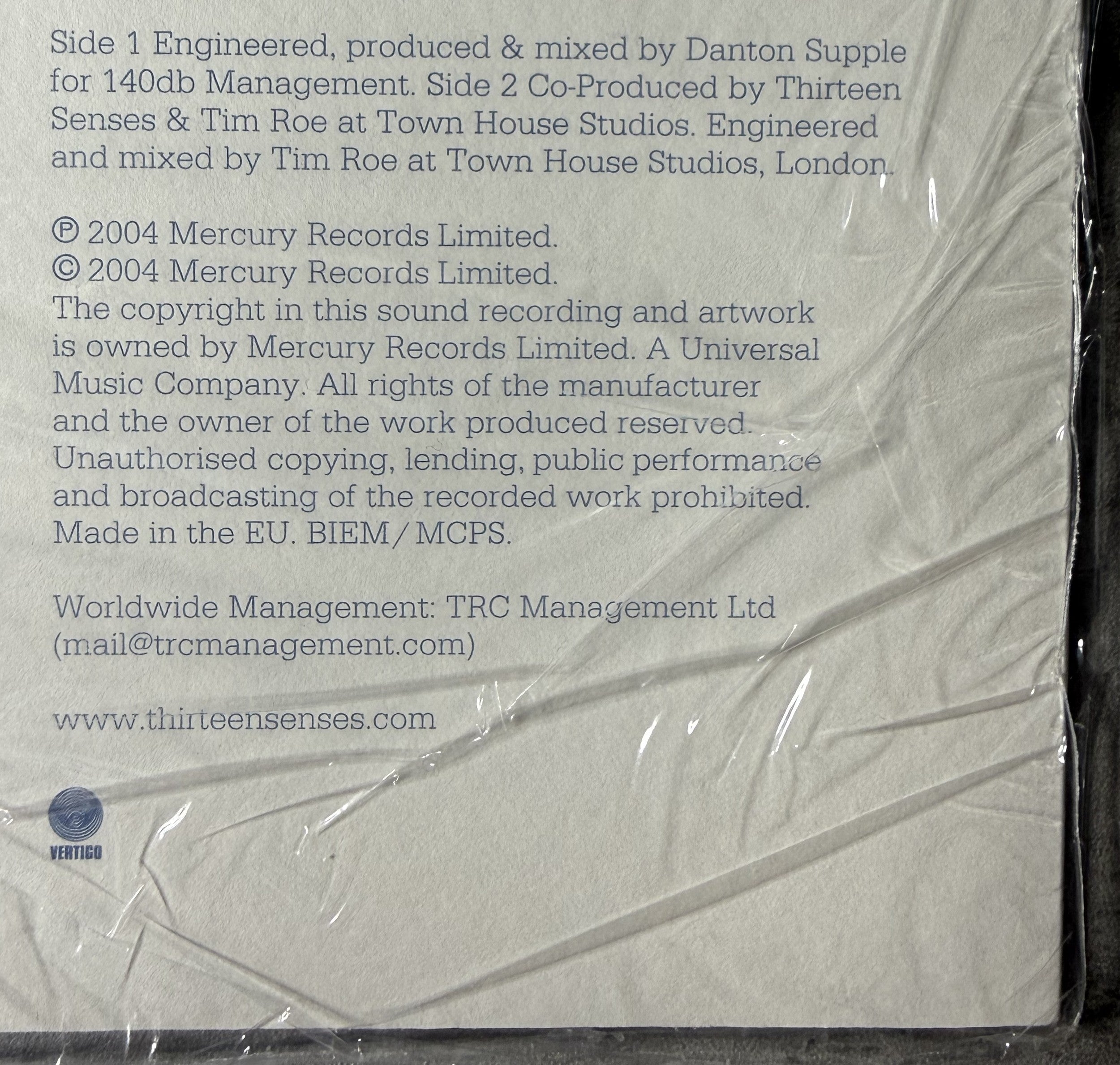 AUTOGRAPHED - Thirteen Senses - Do No Wrong - 2004 UK Import SEALED NM/VG+ Ltd Edtn #0311