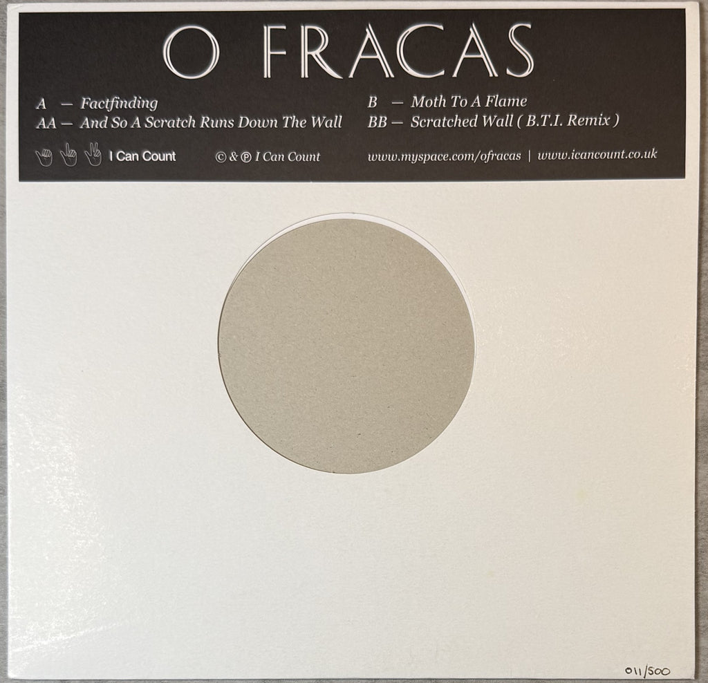 AUTOGRAPHED O Fracas - Factfinding EP 10" UK Import Ltd Edtn #'d (#011/500) SVG+