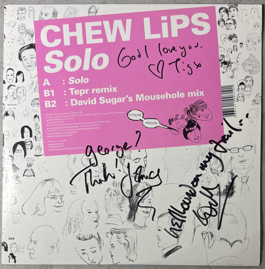 AUTOGRAPHED CHEW LiPS - Solo 2009 12" French Import SVG+