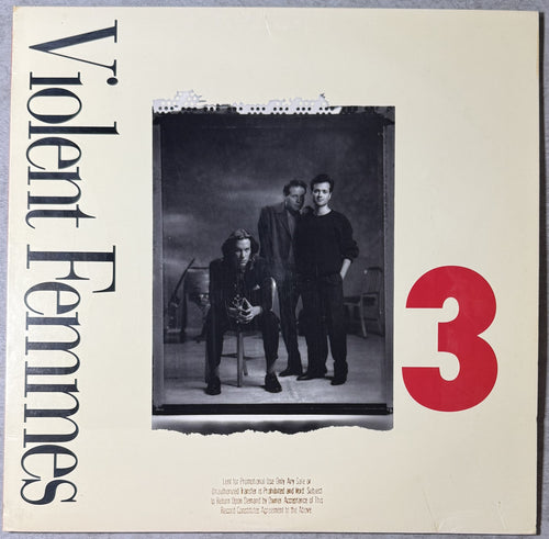 Violent Femmes - 3 - 1988 US 1st Press PROMO Copy (Allied) VG+/VG+