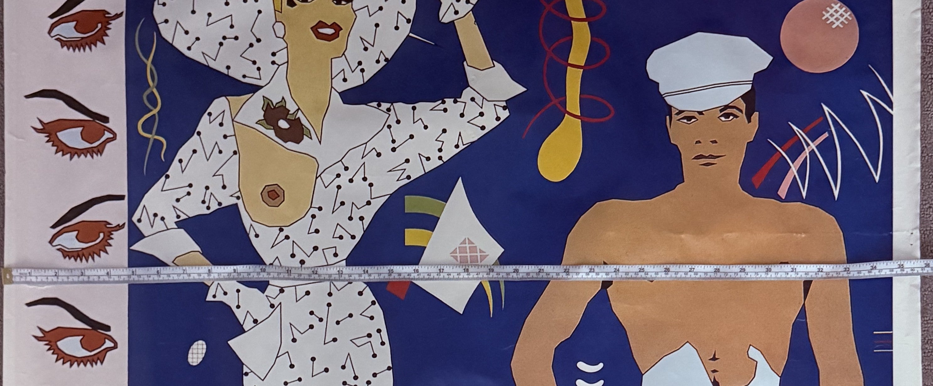 The Motels - Careful - Promotional Poster c. 1980 36"x36"