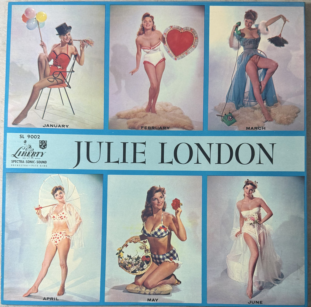AUTOGRAPHED Julie London - Calendar Girl 1956 US 1st Press VG+/VG+