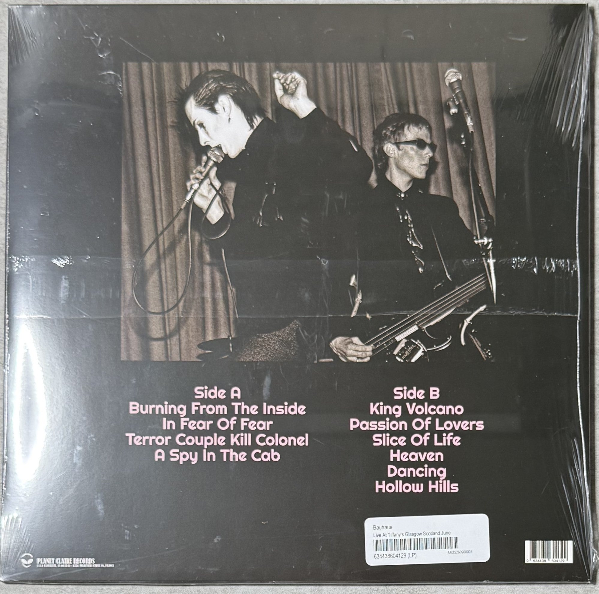 Bauhaus - Live At Tiffany's - SEALED/NM Pink Vinyl Ltd Edtn (500)