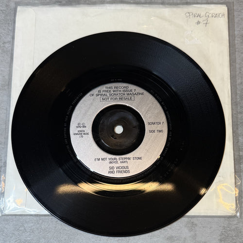 Sid Vicous And Friends - No Lip b/w Steppin' Stone - 1989 PROMO from Spiral Scratch Mag VG+
