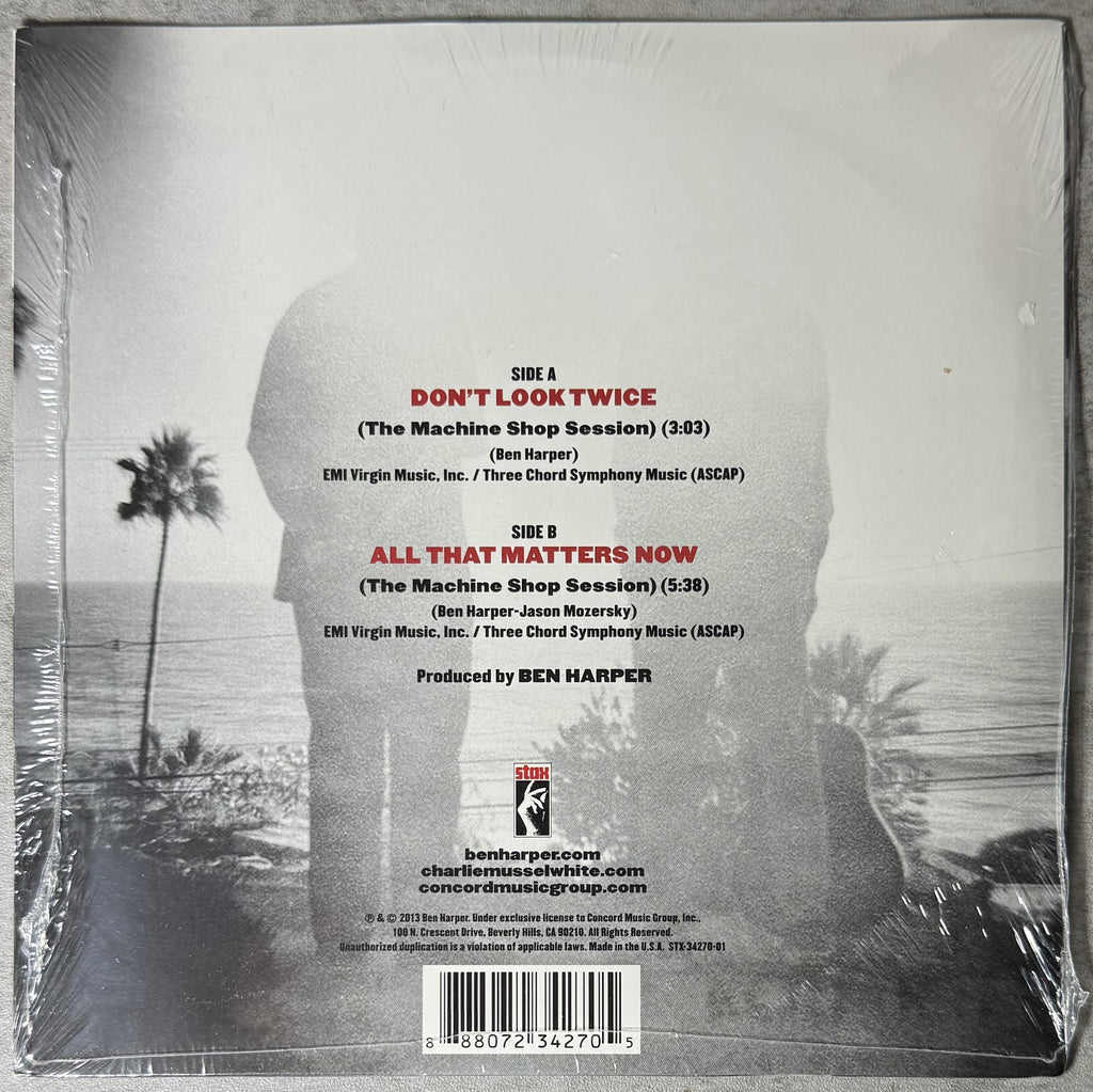 Ben Harper w/ Charlie Musselwhite - Don't Look Twice 7" Single SEALED/NM 2013