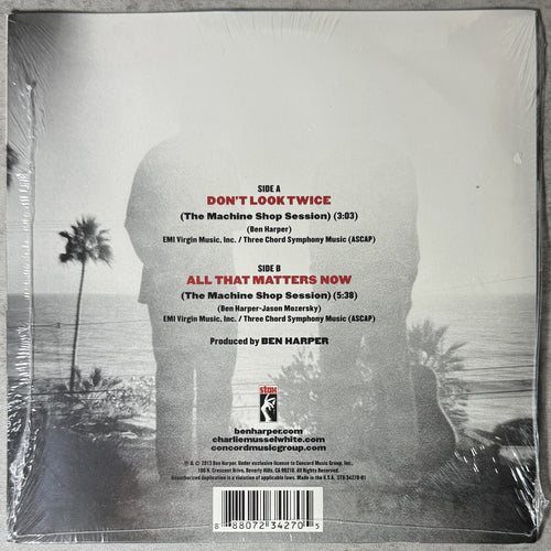 Ben Harper w/ Charlie Musselwhite - Don't Look Twice 7" Single SEALED/NM 2013