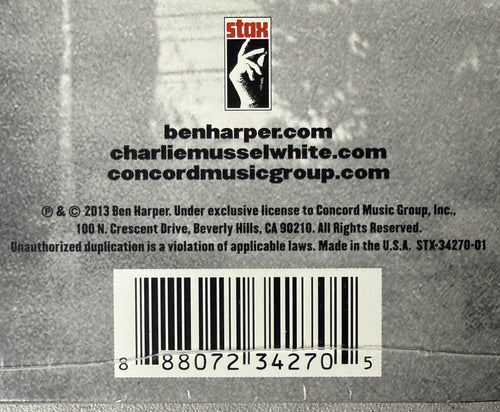 Ben Harper w/ Charlie Musselwhite - Don't Look Twice 7" Single SEALED/NM 2013